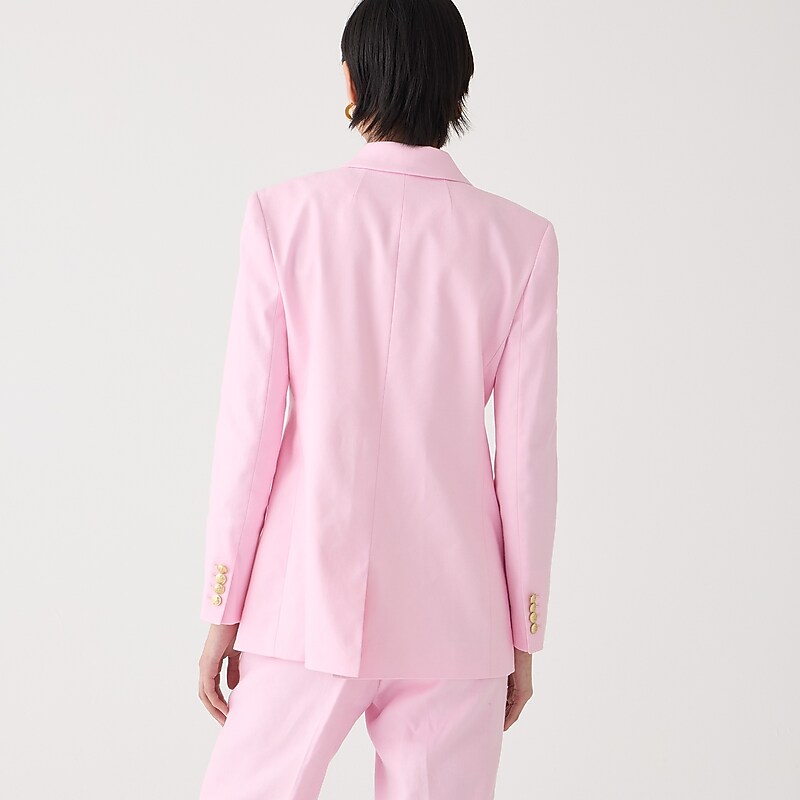 Pink J.Crew Greta blazer in stretch linen blend | J.Crew Factory | IDWTF2470