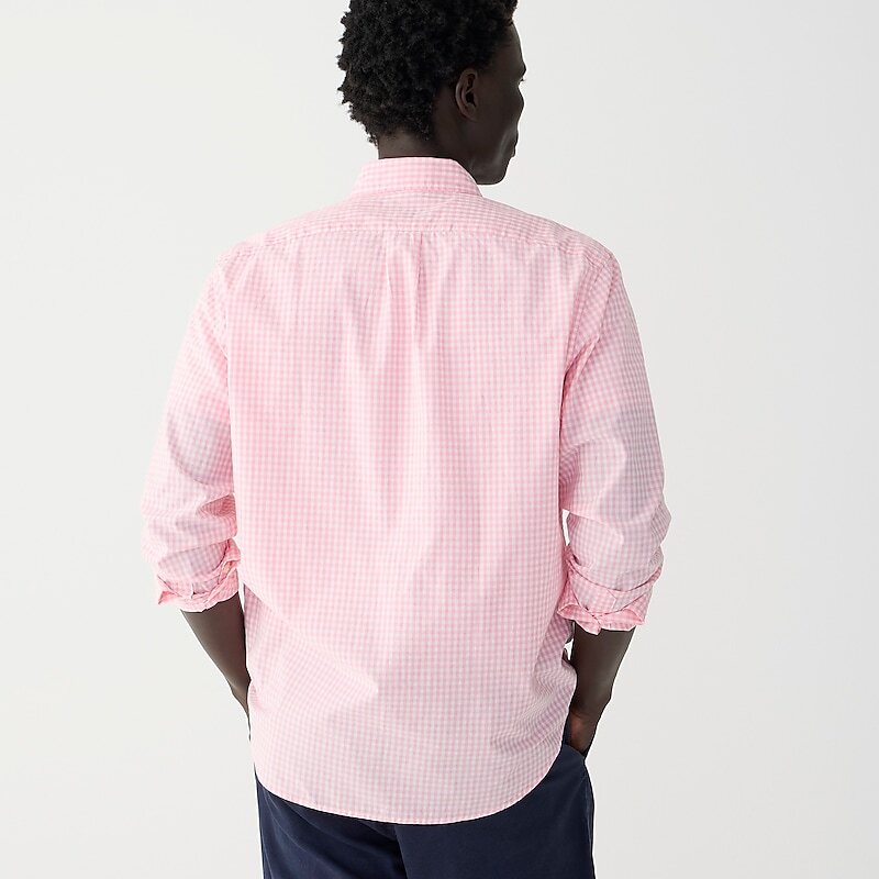 Quincy Pink White J.Crew Secret Wash cotton poplin shirt | J.Crew Factory | UXBVR2419