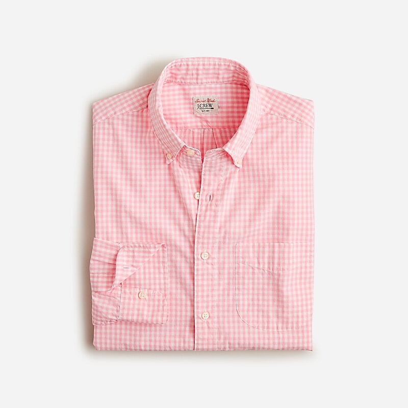 Quincy Pink White J.Crew Secret Wash cotton poplin shirt | J.Crew Factory | UXBVR2419