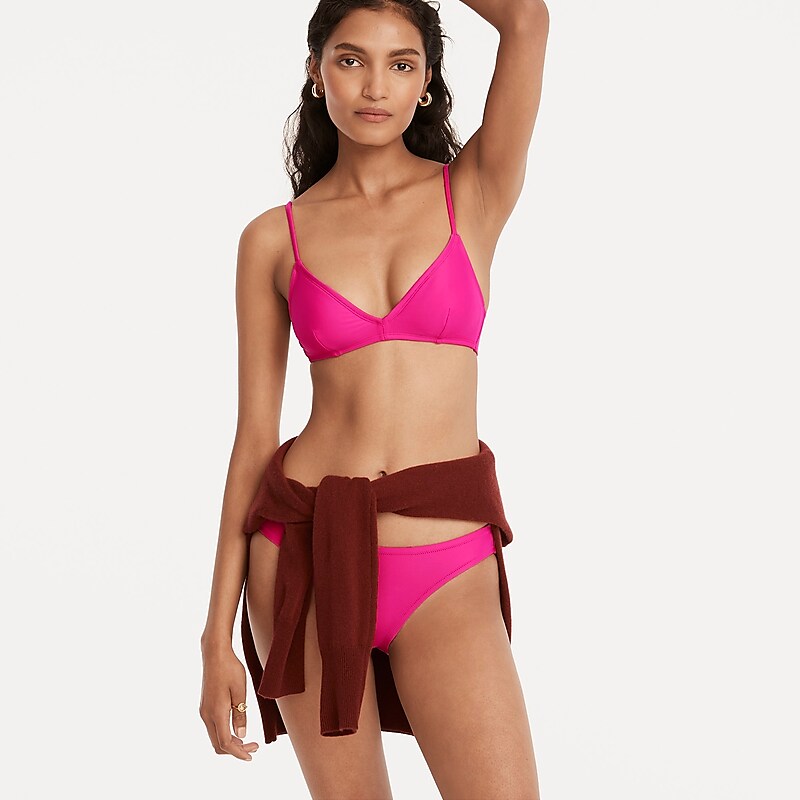 Radiant Fuchsia J.Crew French bikini top | J.Crew Factory | XRNDP4617