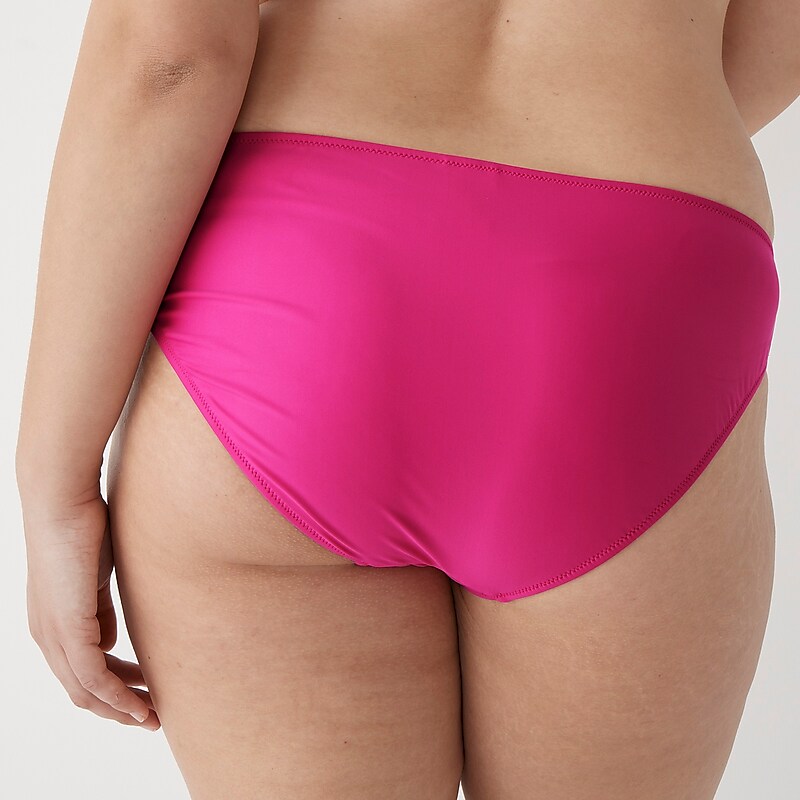 Radiant Fuchsia J.Crew Hipster full-coverage bikini bottom | J.Crew Factory | LOFIW6129