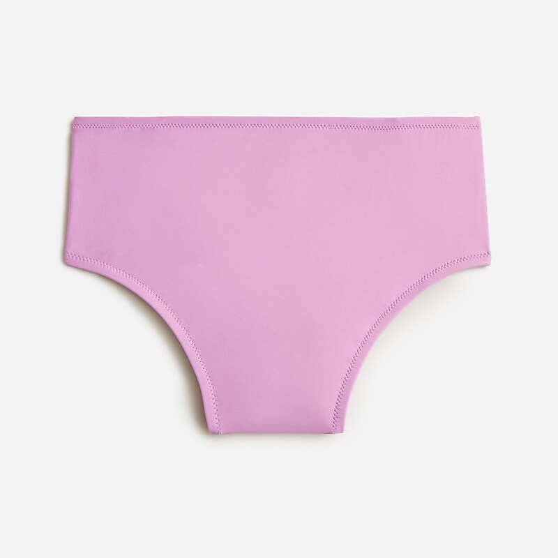 Radiant Orchid J.Crew High-rise bikini bottom | J.Crew Factory | HIRYW5490