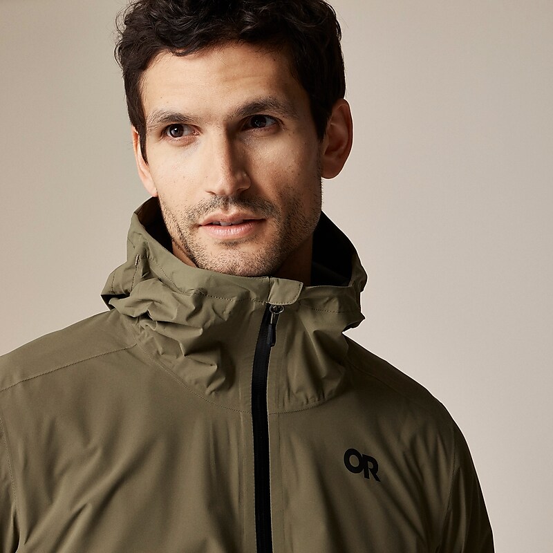 Ranger Green J.Crew Outdoor Research® Stratoburst stretch rain jacket | J.Crew Factory | ZFEJU8345