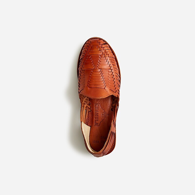 Red Brown J.Crew Chamula™ Cancún huaraches | J.Crew Factory | LMZHX7483