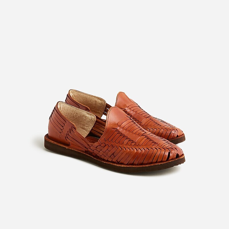 Red Brown J.Crew Chamula™ Cancún huaraches | J.Crew Factory | LMZHX7483