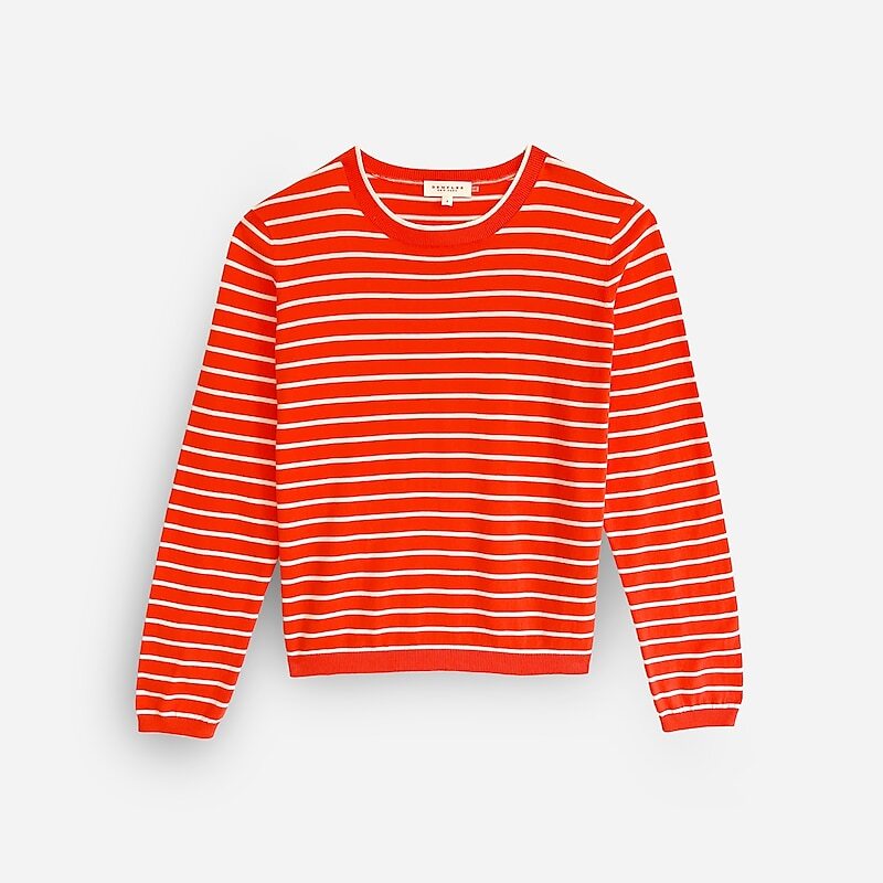 Red Multi J.Crew DEMYLEE New York™ Dutton striped top | J.Crew Factory | TLNSH2417