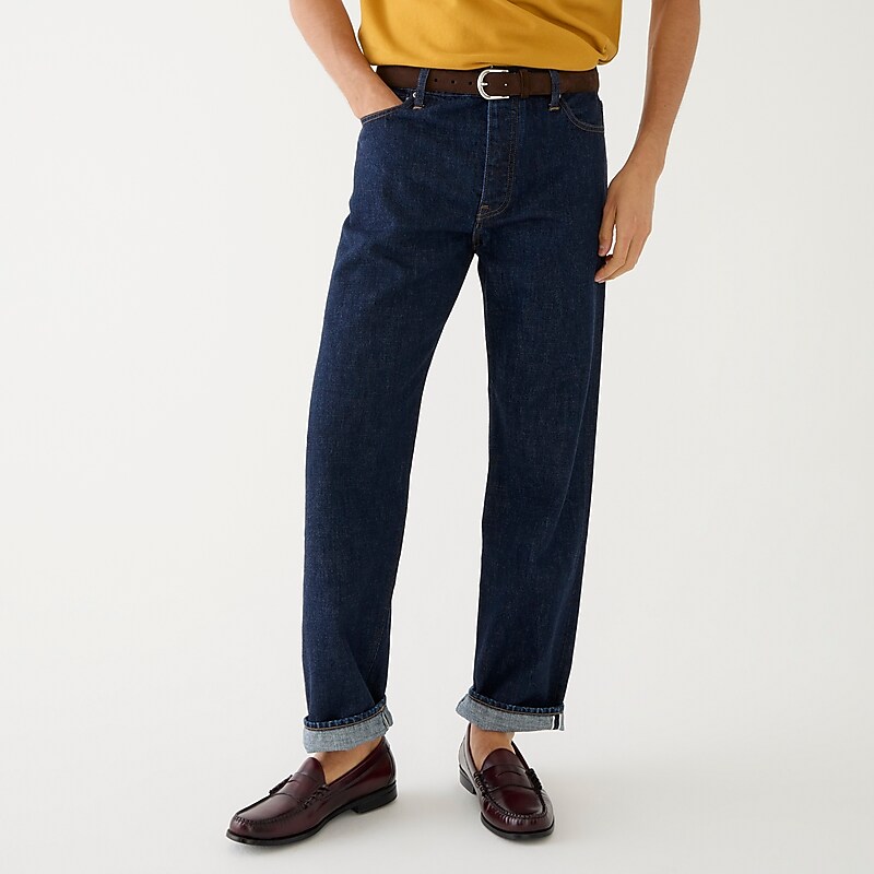 Resin Rinse J.Crew Classic Straight-fit jean in Japanese selvedge denim | J.Crew Factory | OTGBN1834