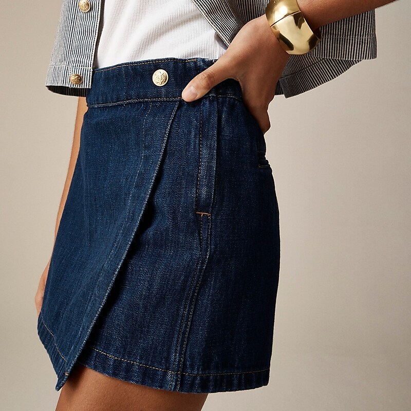 Resin Rinse J.Crew Denim skort in Indigo wash | J.Crew Factory | YKQHR3479