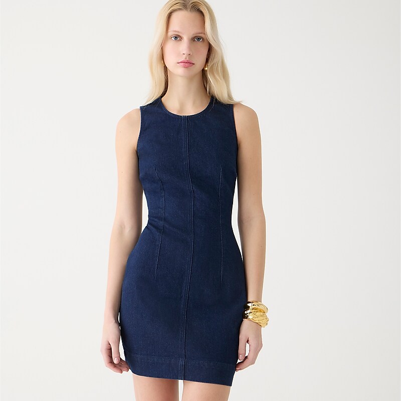 Resin Rinse J.Crew Fitted denim mini dress | J.Crew Factory | YXZUI0984