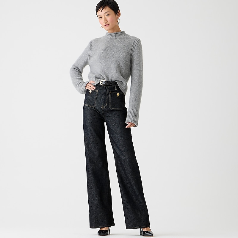 Resin Rinse J.Crew Sailor denim trouser | J.Crew Factory | QLIZX3672