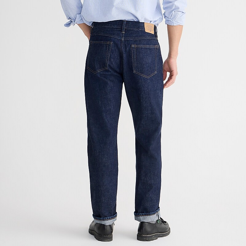 Resin Rinse J.Crew Wallace & Barnes straight-fit jean in Japanese selvedge denim | J.Crew Factory | HGOWC4685