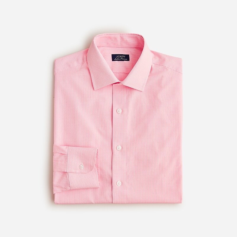 Rian White Pink J.Crew Ludlow Premium fine cotton dress shirt | J.Crew Factory | KDFCB1765