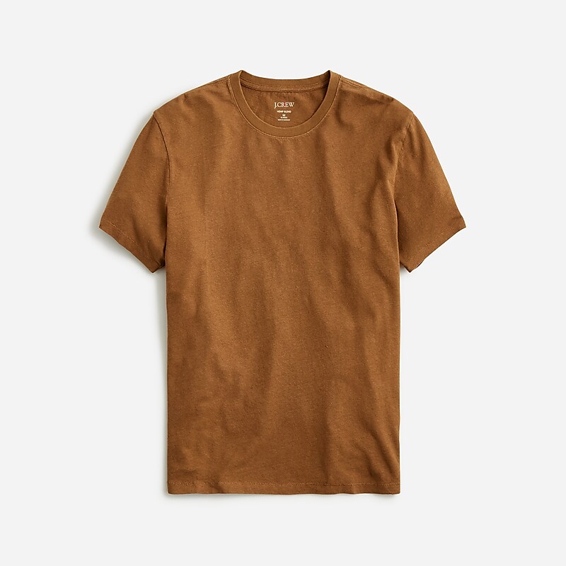 Rich Coffee J.Crew Hemp-organic cotton blend T-shirt | J.Crew Factory | DICKU3298