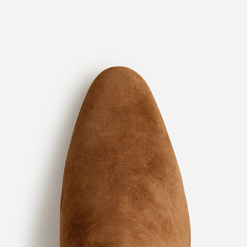 Rich Toffee J.Crew Piper ankle boots in suede | J.Crew Factory | KMOZS7341