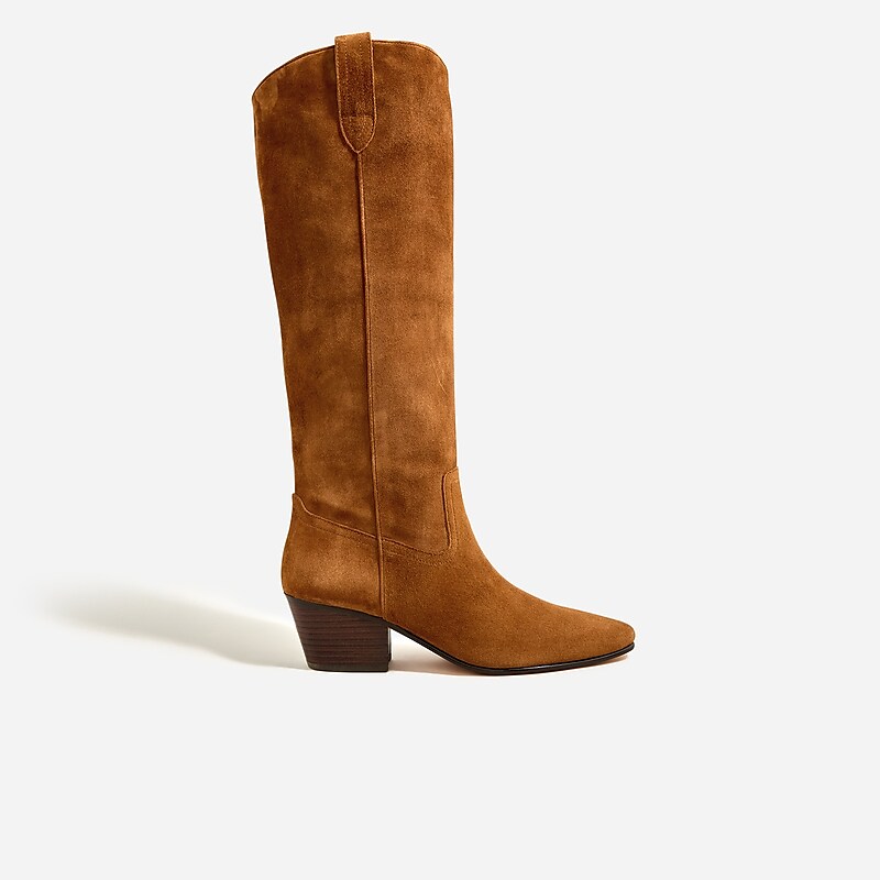 Rich Toffee J.Crew Piper knee-high boots in suede | J.Crew Factory | MVBZD0918