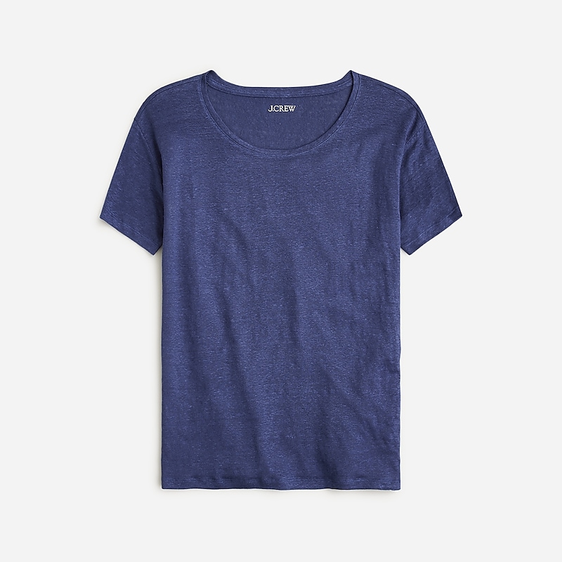 Royal Navy J.Crew Relaxed linen T-shirt | J.Crew Factory | QFJHA7283