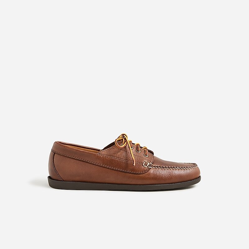 Rustic Brown J.Crew Camp shoes in leather | J.Crew Factory | TBFEZ6903