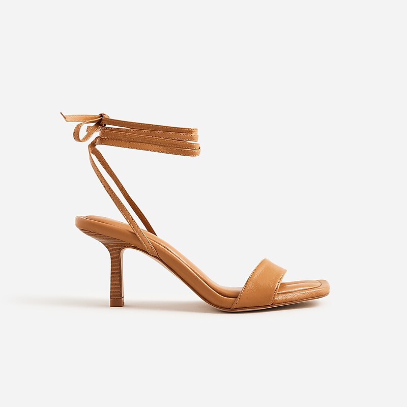 Sand Castle J.Crew Leni made-in-Spain lace-up sandals in leather | J.Crew Factory | VUBZL4156