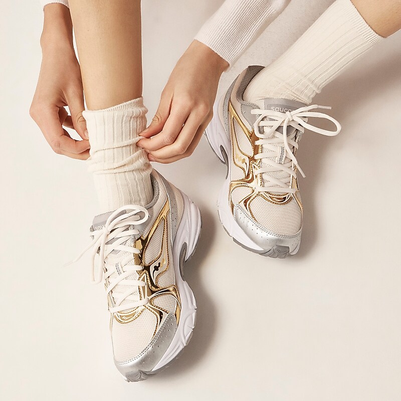 Silver Gold J.Crew Saucony® X J.Crew Ride Millennium sneakers | J.Crew Factory | ROHSU8236