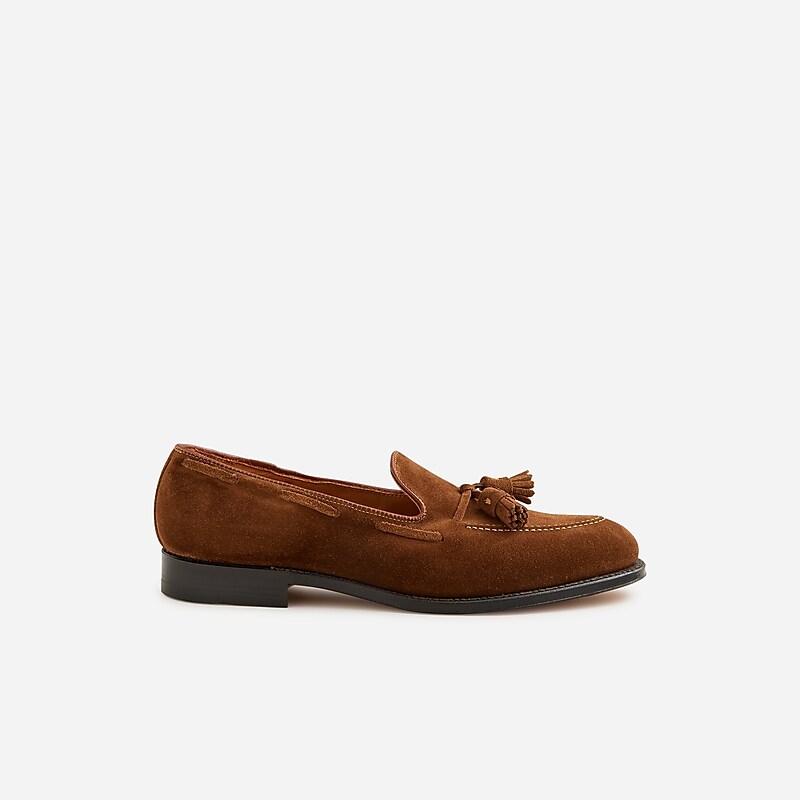 Snuff Suede J.Crew Alden® for J.Crew suede tassel loafers | J.Crew Factory | BQCSR6172