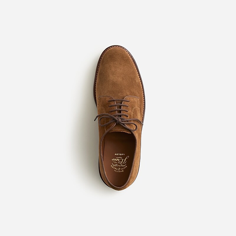 Snuff Suede J.Crew Ludlow derbys in suede | J.Crew Factory | EKMOX1376