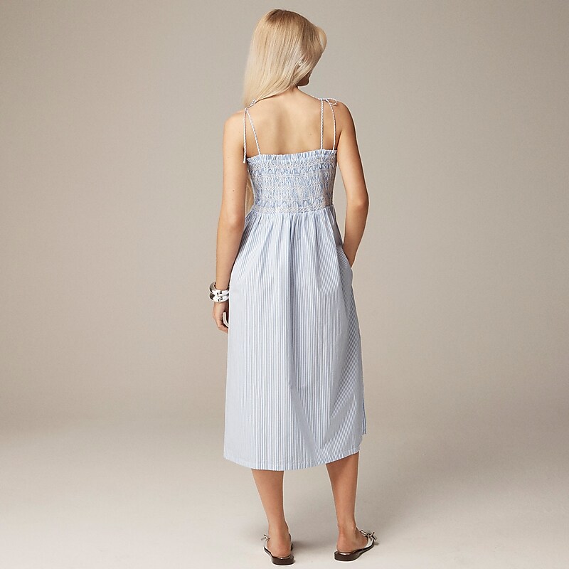 Soft Blue Bi Stripe J.Crew Paloma dress in Liberty™ Capel fabric | J.Crew Factory | RSCGV0942