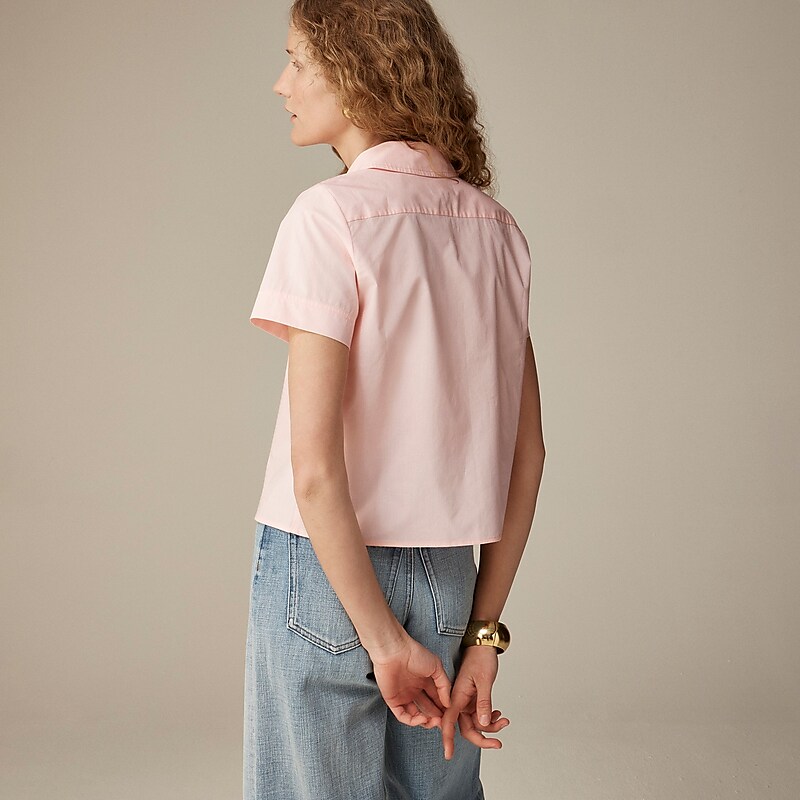 Spring Blush J.Crew Gamine shirt in cotton poplin | J.Crew Factory | FWYCG1280