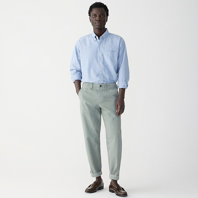 Steel Dust J.Crew Wallace & Barnes selvedge officer chino pant | J.Crew Factory | ATMPQ7019