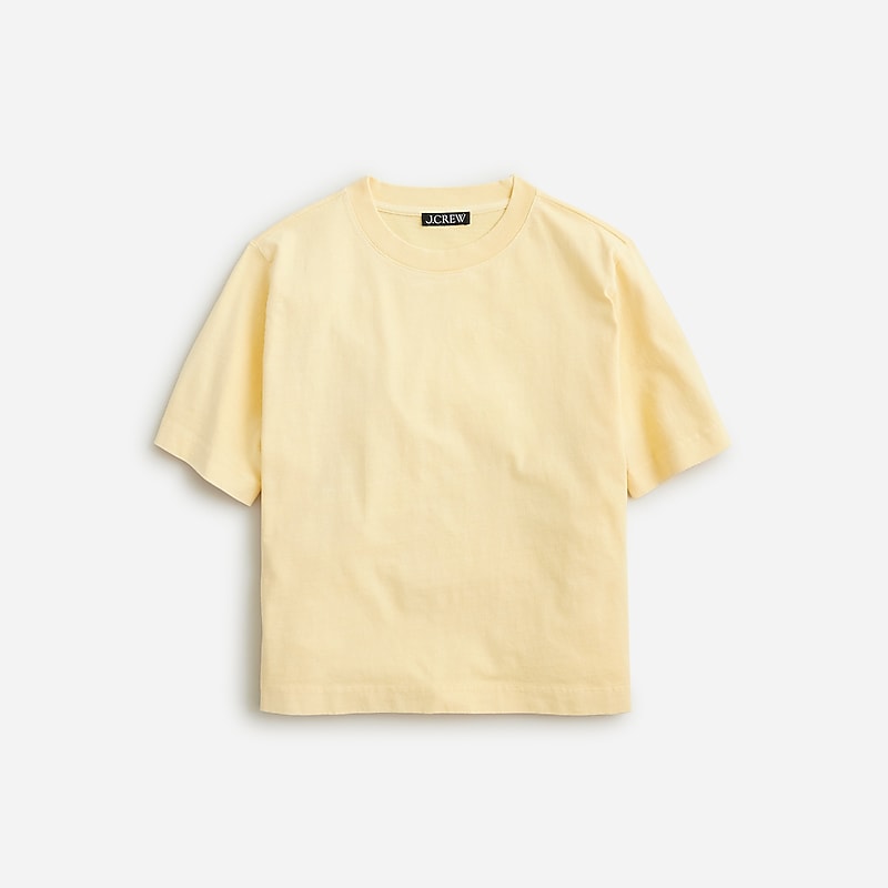 Sunflower Sands J.Crew Relaxed premium-weight cropped T-shirt | J.Crew Factory | ISCRF9703