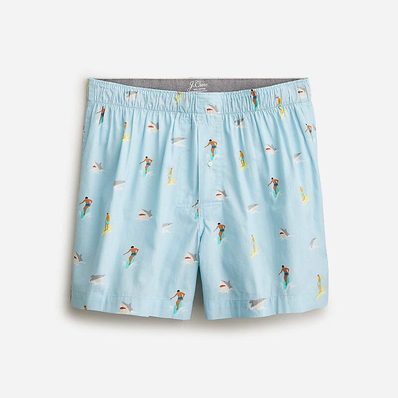 Surfer And Shark Multi J.Crew Printed boxers | J.Crew Factory | AVSDC9215