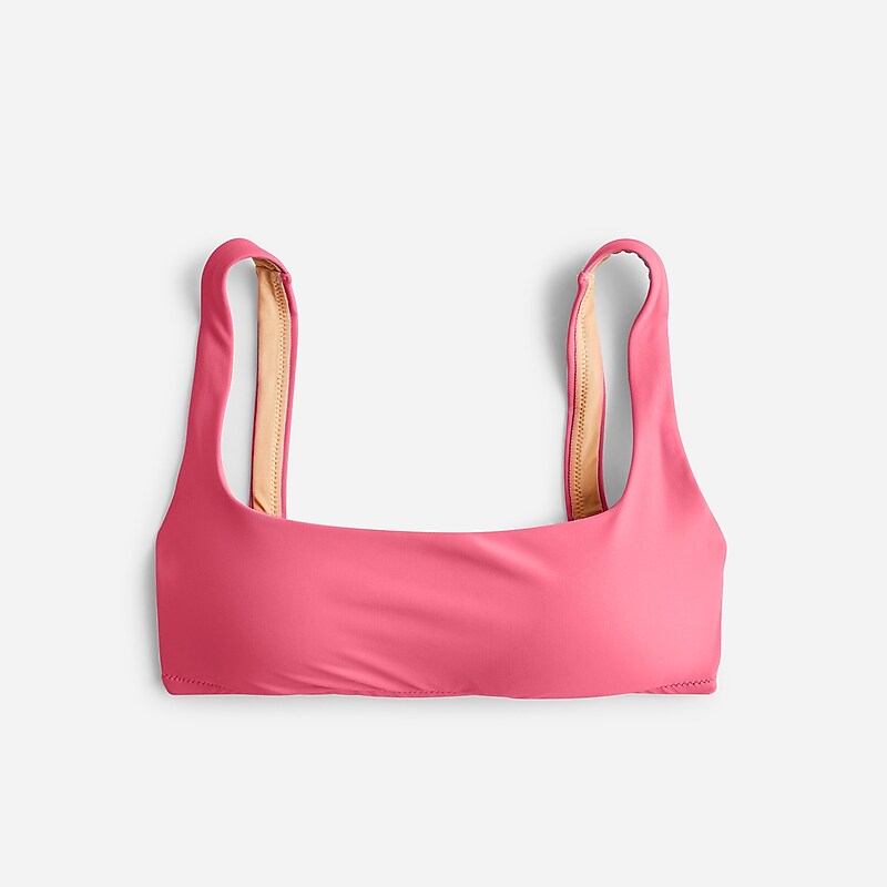 Tea Rose J.Crew Squareneck bikini top | J.Crew Factory | IUXQG6392