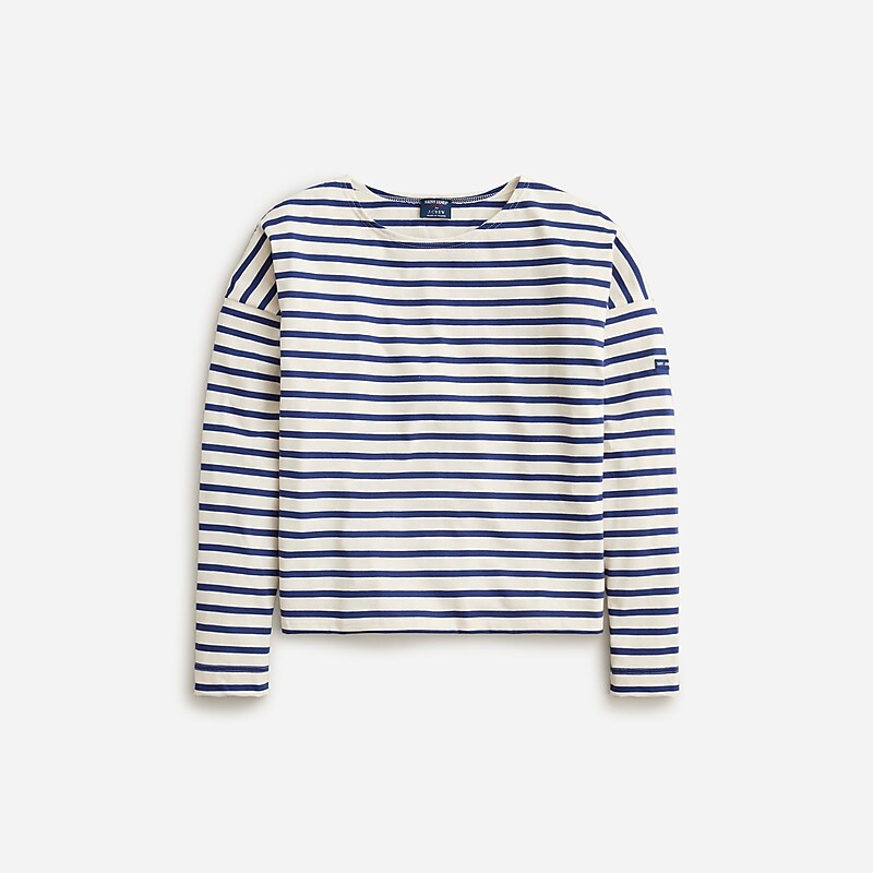 Tilly Stripe Natural Ha J.Crew Saint James® X J.Crew structured T-shirt | J.Crew Factory | QHNRF7436