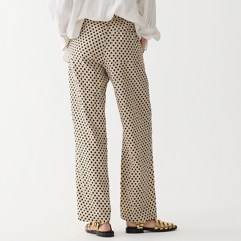 Toasted Cream J.Crew Soleil pant in linen | J.Crew Factory | EGPBV4971