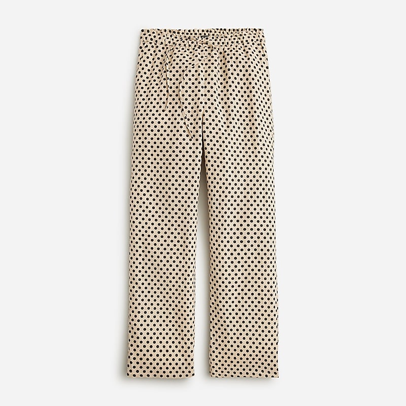 Toasted Cream J.Crew Soleil pant in striped linen | J.Crew Factory | VTXGH8690