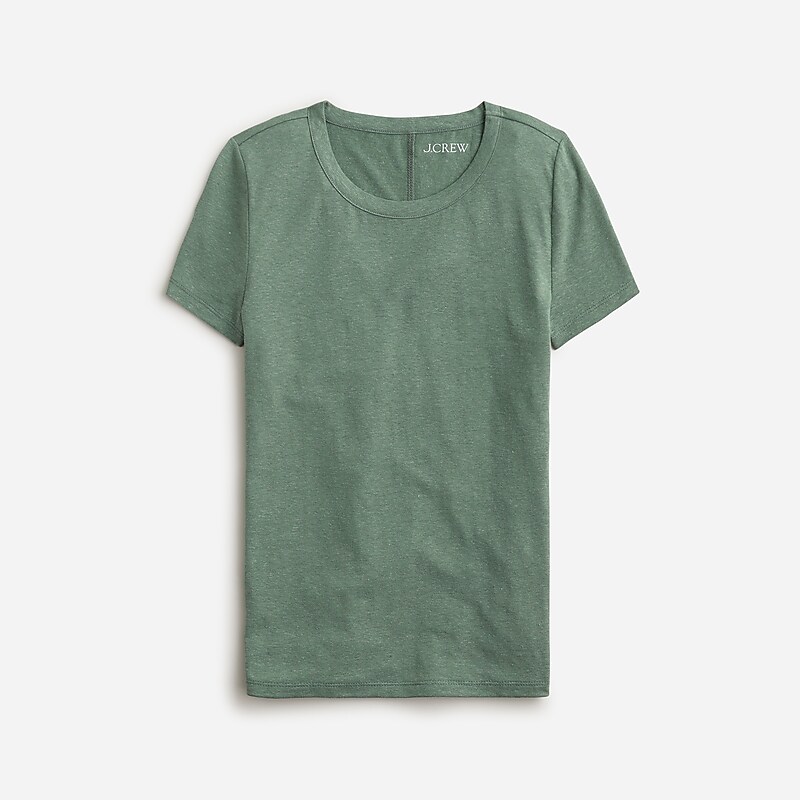 Topiary J.Crew Stretch linen-blend crewneck T-shirt | J.Crew Factory | BTGYH4561