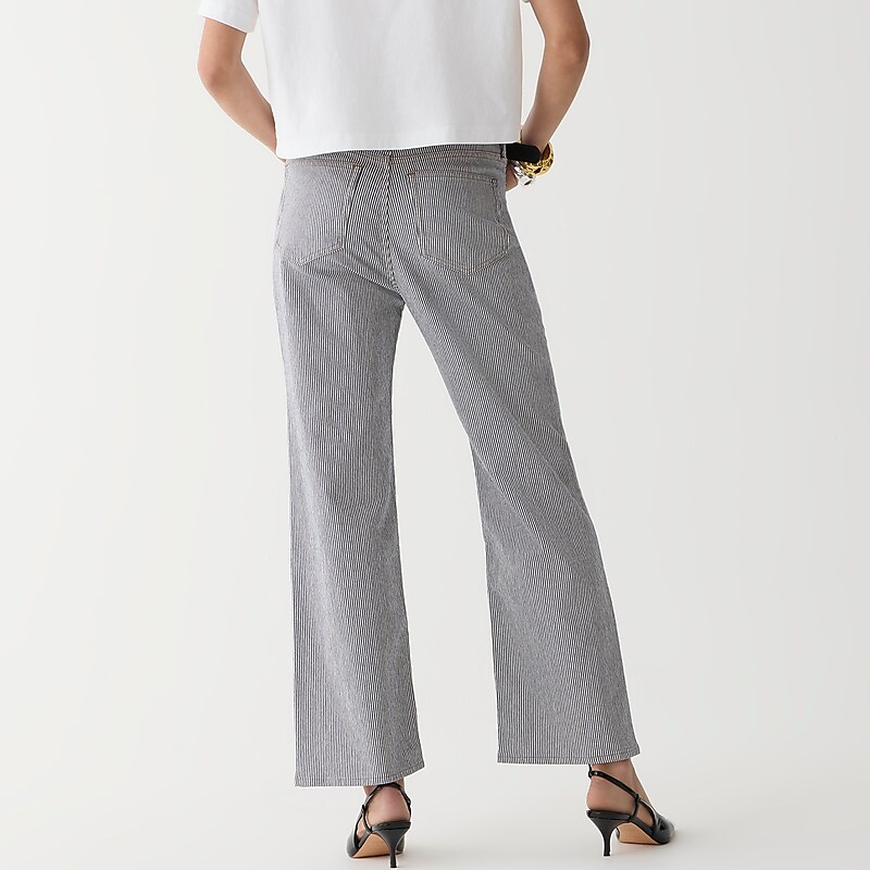 Tractor Wash J.Crew Slim wide-leg jean in stripe | J.Crew Factory | LBZGF5964