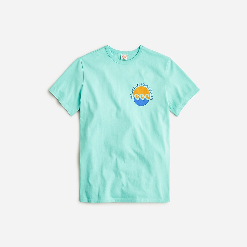 Turquoise J.Crew TSPTR organic cotton graphic T-shirt | J.Crew Factory | FALKY0849