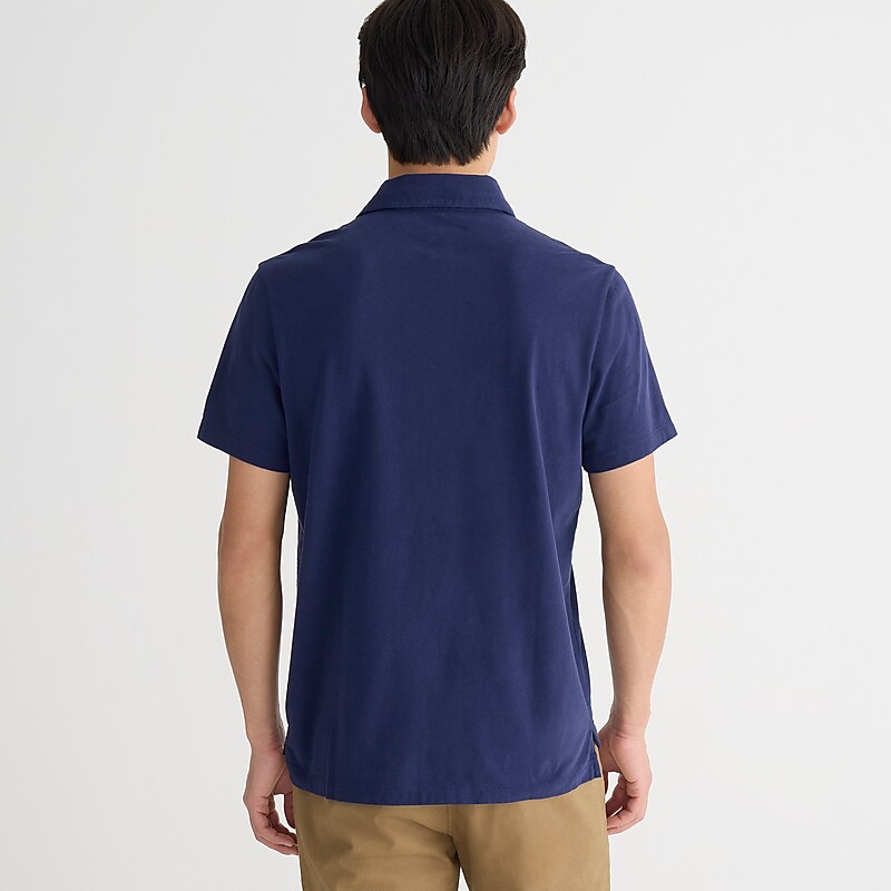 Ultramarine J.Crew Sueded cotton polo shirt | J.Crew Factory | YKSRL8457