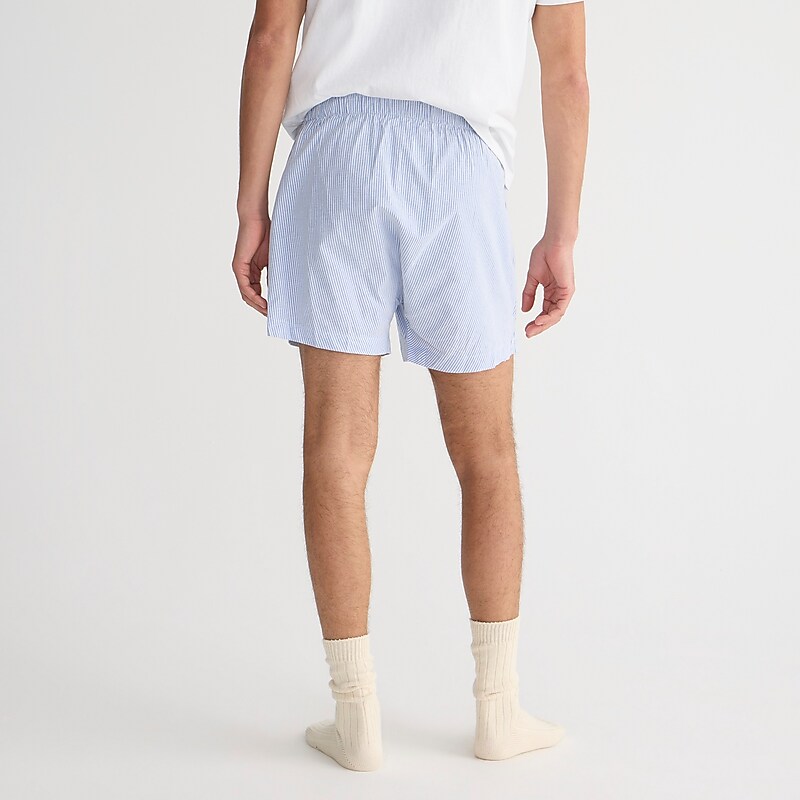 University Stripe Rain J.Crew Boxer shorts in Broken-in organic cotton oxford | J.Crew Factory | PNIGF4369