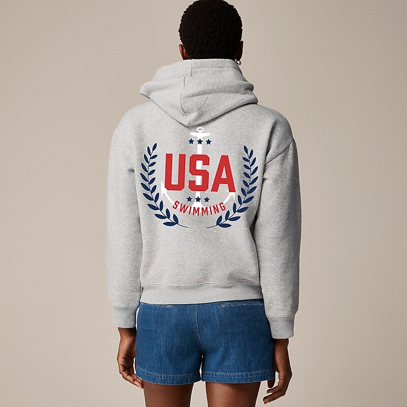 Usa Swimming Sweatshirt J.Crew Limited-edition USA Swimming® X J.Crew heritage fleece hoodie | J.Crew Factory | SVUOK5364