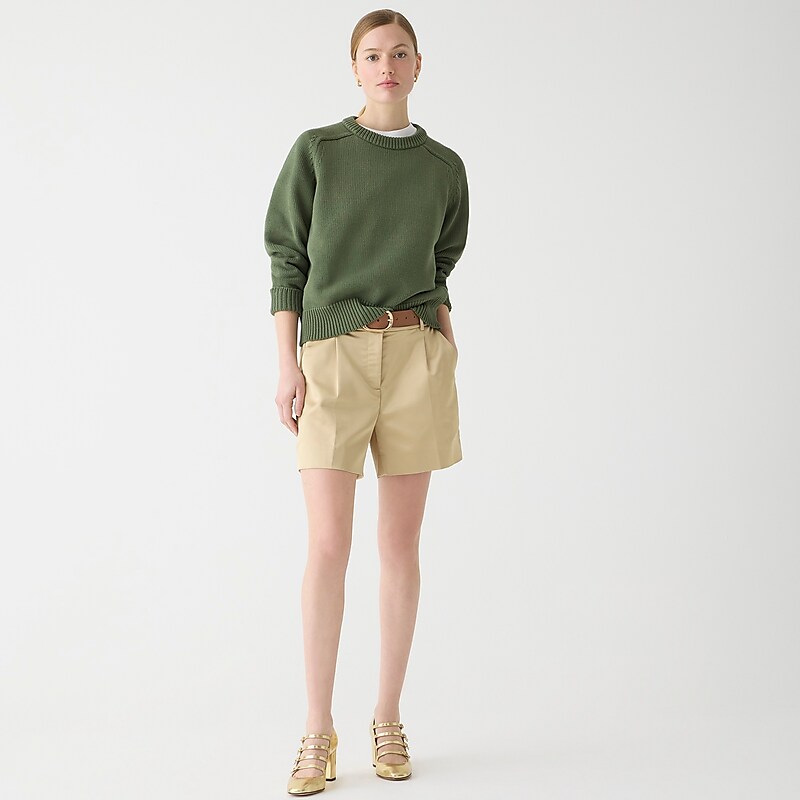 Utility Green J.Crew Relaxed pullover sweater | J.Crew Factory | WFOQL7936