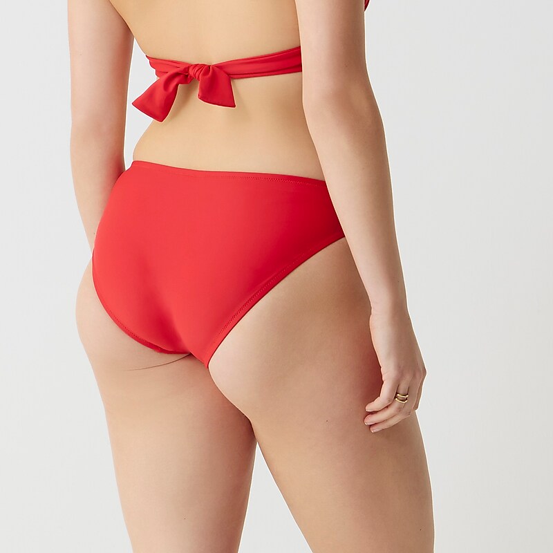 Venetian Red J.Crew Classic full-coverage bikini bottom | J.Crew Factory | CFRXA6857