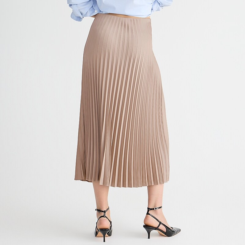 Warm Boulder J.Crew Gwyneth pleated slip skirt | J.Crew Factory | RZSAM5407