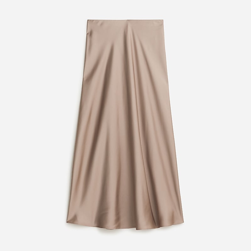 Warm Boulder J.Crew Gwyneth slip skirt in floral luster charmeuse | J.Crew Factory | CPGXH0836