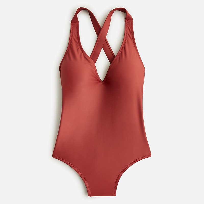 Warm Chimney J.Crew High-support cross-back one-piece | J.Crew Factory | MAHFT1760