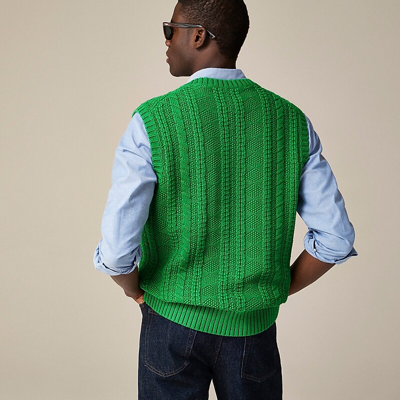 Warm Clover J.Crew Cotton sweater-vest with sailboat motif | J.Crew Factory | WMLOG0985