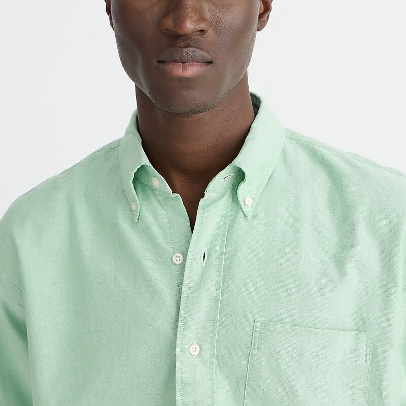 Warm Clover Oxford J.Crew Broken-in organic cotton oxford shirt | J.Crew Factory | XLCIT0517