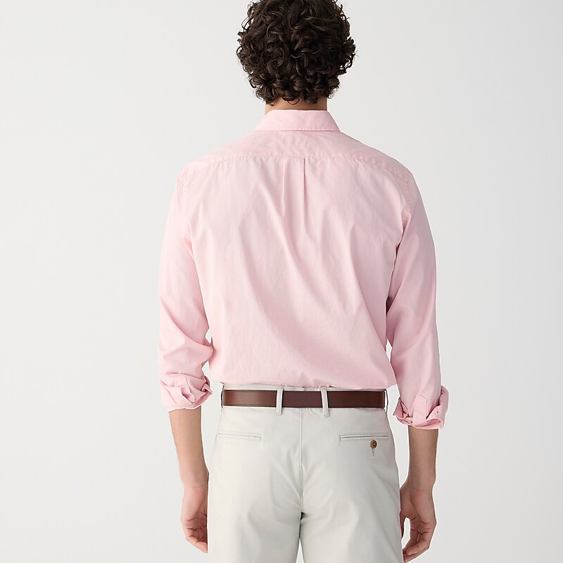 Warm Pink J.Crew Secret Wash cotton poplin shirt | J.Crew Factory | SGNVF5391