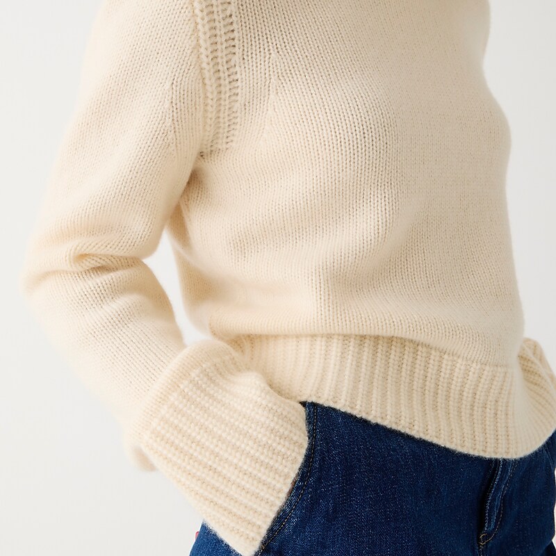 Warm Sesame J.Crew Cashmere Rollneck™ sweater | J.Crew Factory | ZLYFO1379