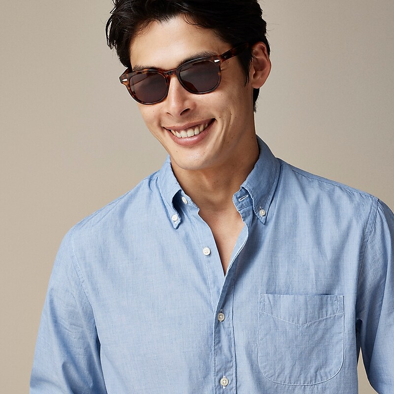 Waterfall J.Crew Secret Wash cotton poplin shirt | J.Crew Factory | ESPAD7361